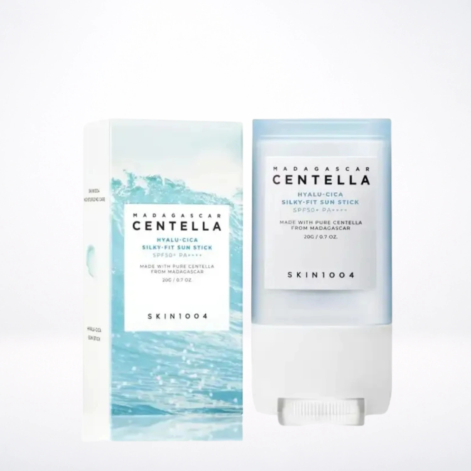SKIN1004 CENTELLA Madagascar Hyalu-Cica Stick Solaire Soyeux SPF50+ 20 g