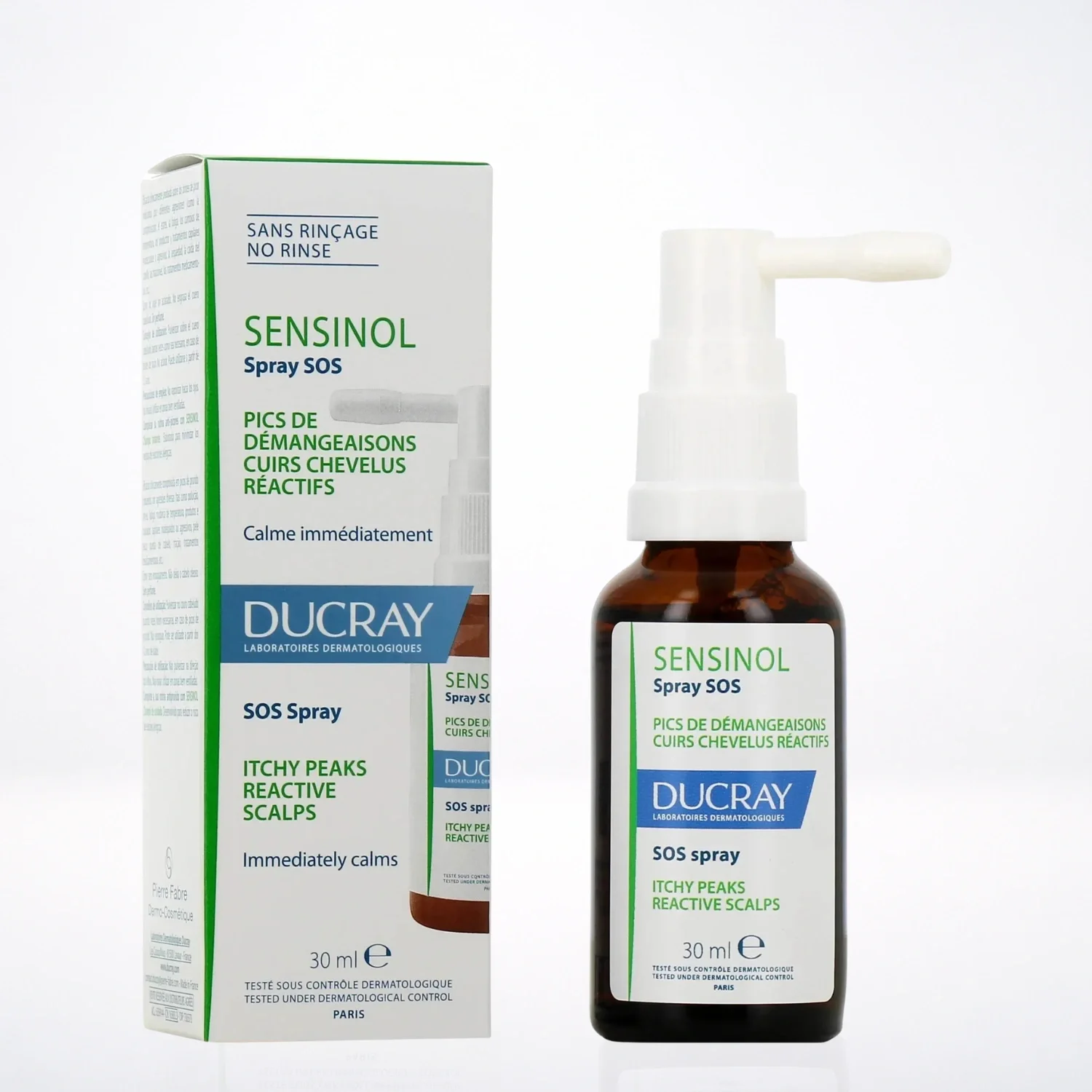 DUCRAY Sensinol Spray SOS 30ml - Anti-Démangeaisons Cuir Chevelu Instantané