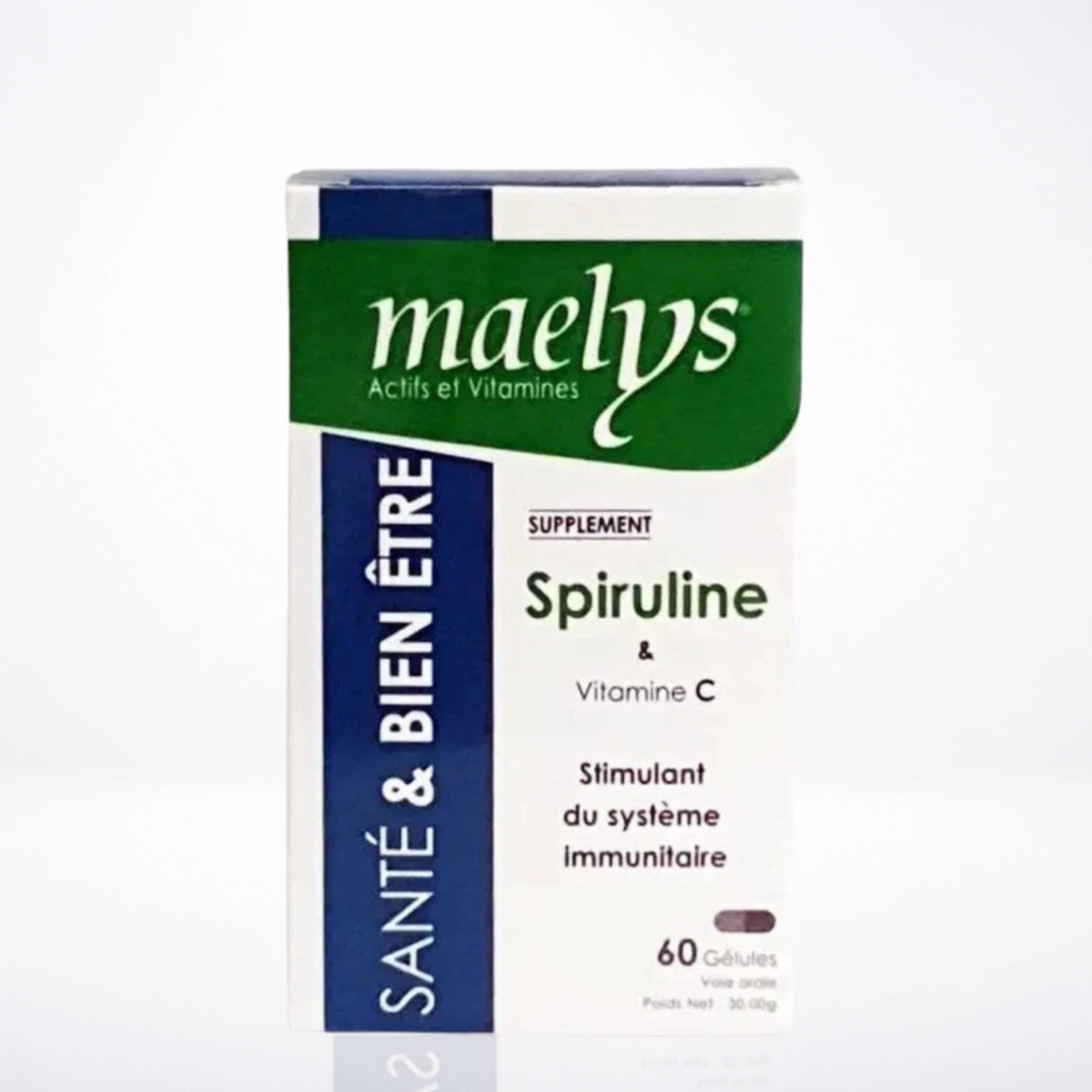 Maelys Spiruline Et Vitamine C 60 Gélules