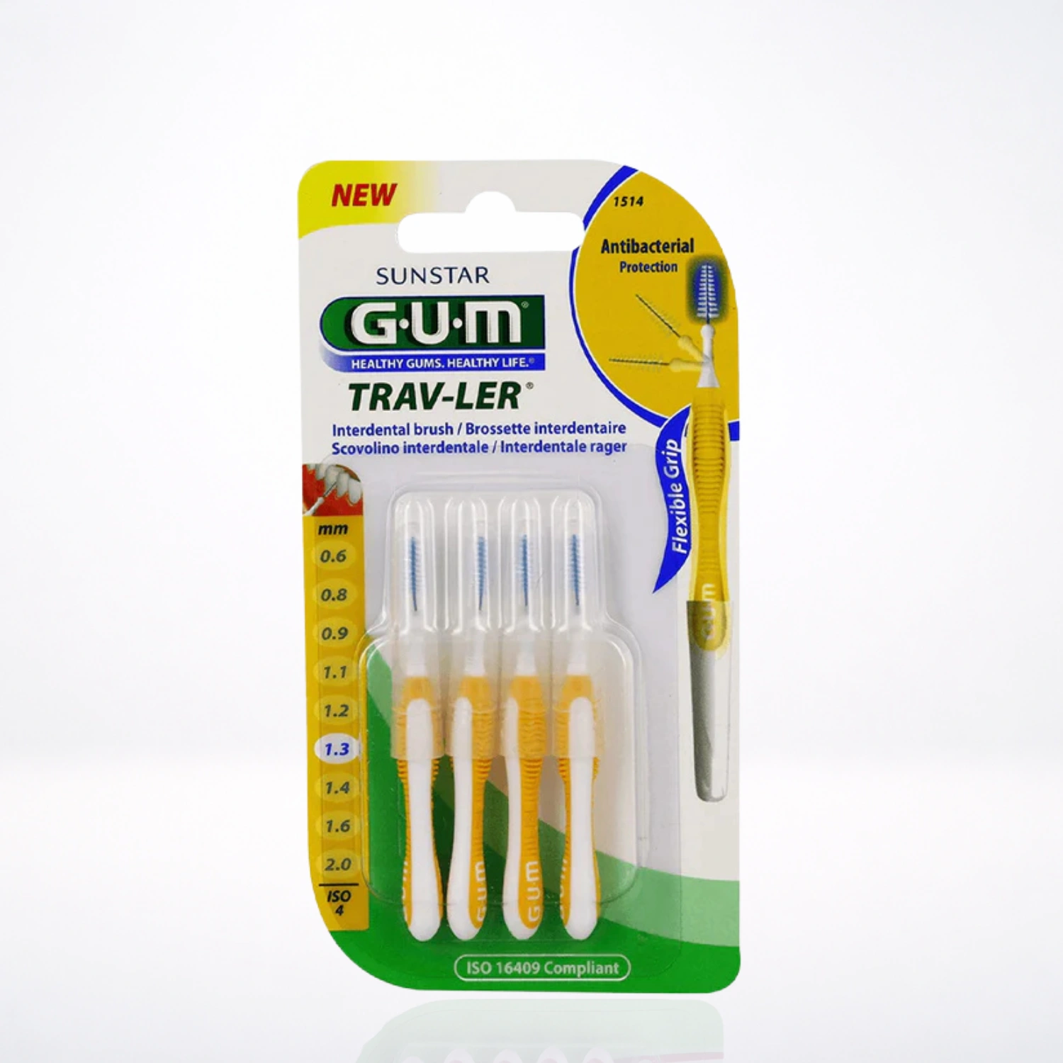 Gum PROXABRUSH TRAV-LER Brossette Interdentaire 1,3mm
