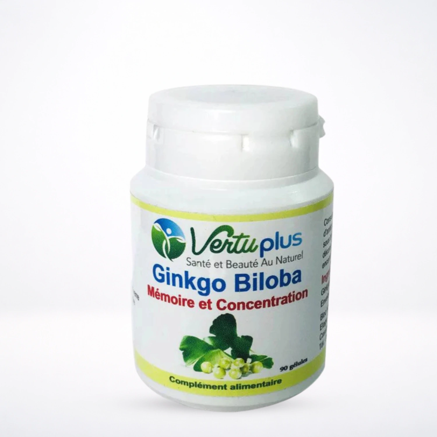 Vertu Plus Ginkgo Biloba 90 Gélules