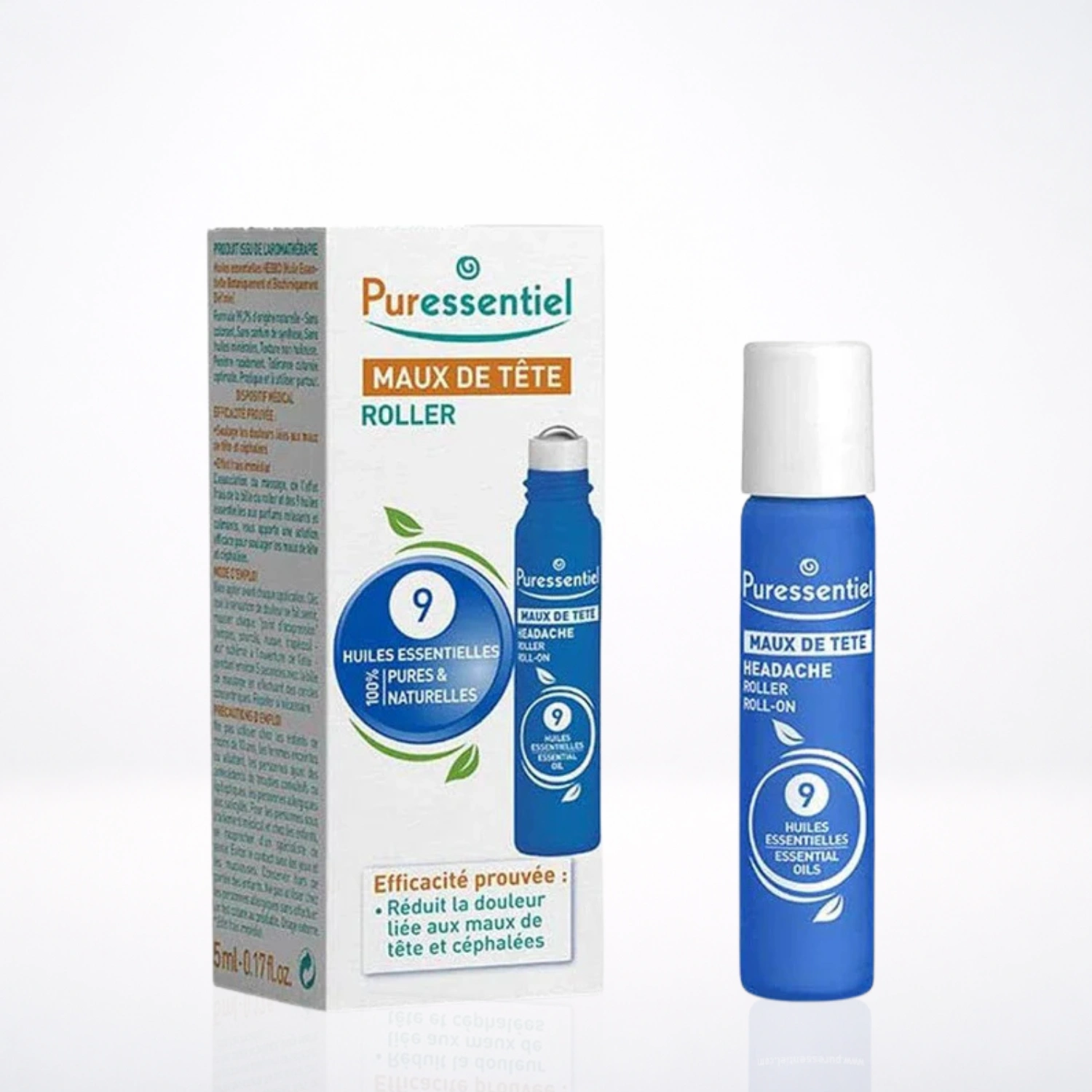 Puressentiel Roller Maux de Tête 9 Huiles Essentielles
