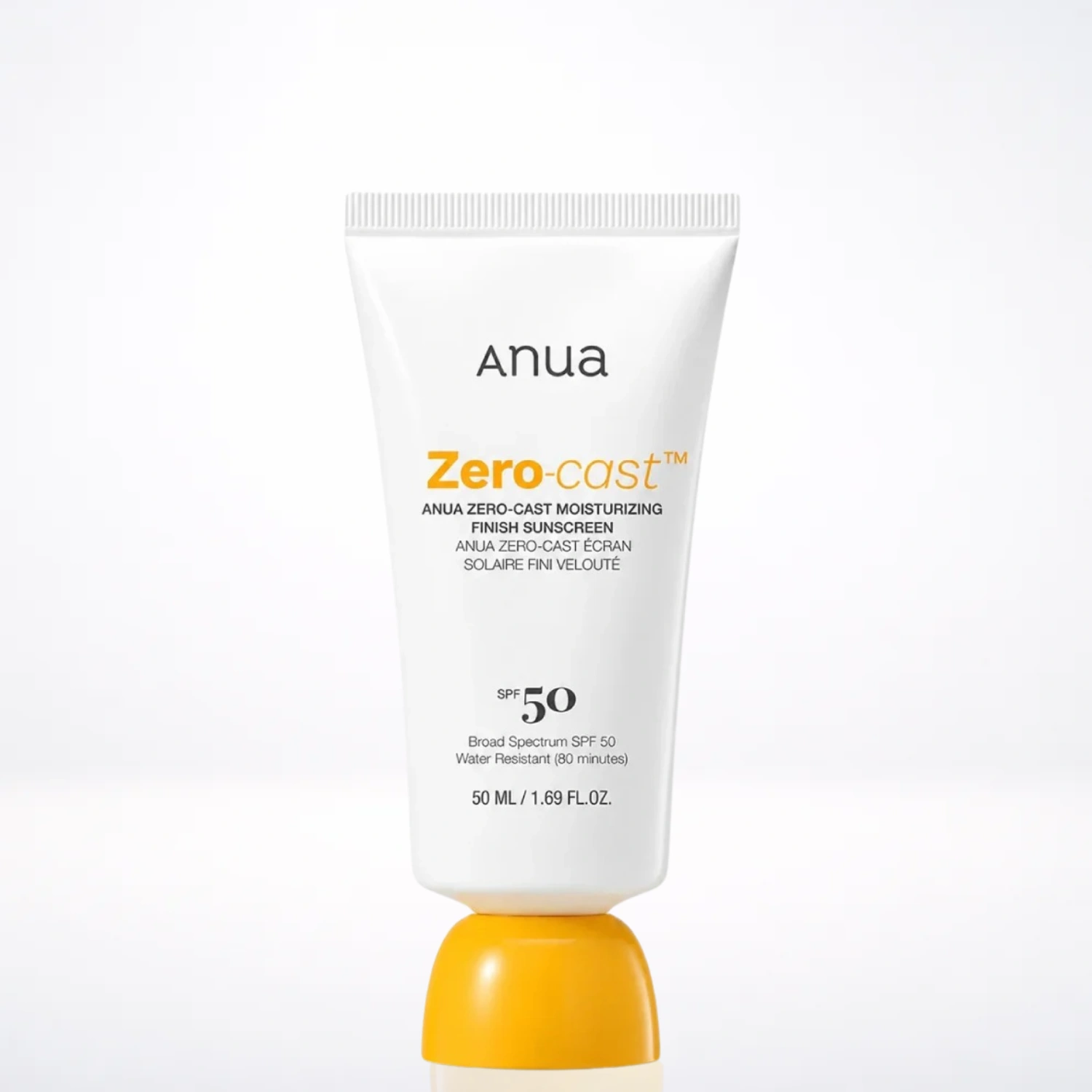 Anua Zero Cast Moisturizing Finish Sunscreen SPF 50 – 50 ml