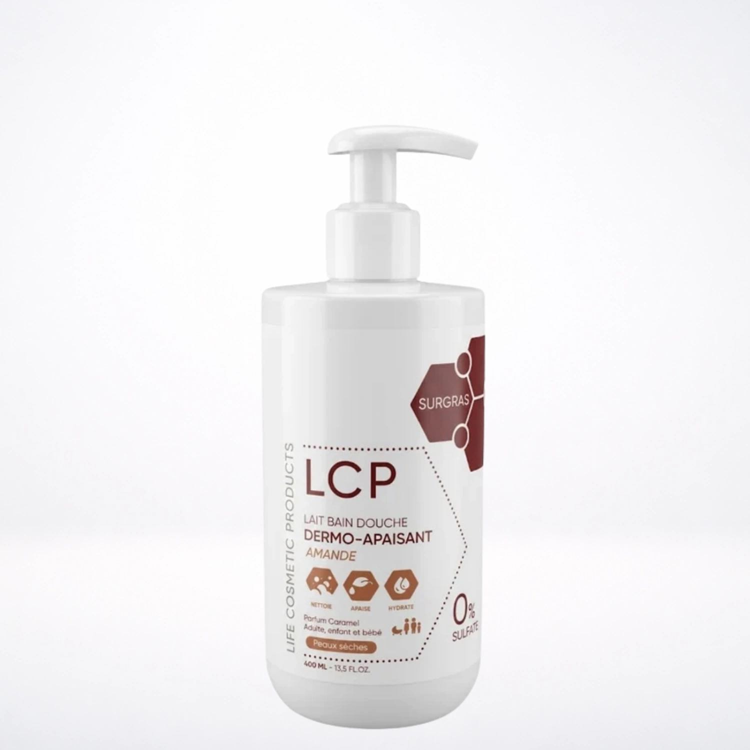 LCP Lait Douche Amande Peaux Seches 400ml