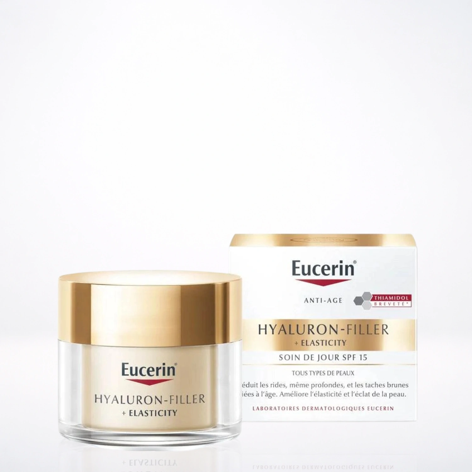 EUCERIN HYALURON-FILLER + ELASTICITY Soin Jour SPF15 50ml Anti-Âge
