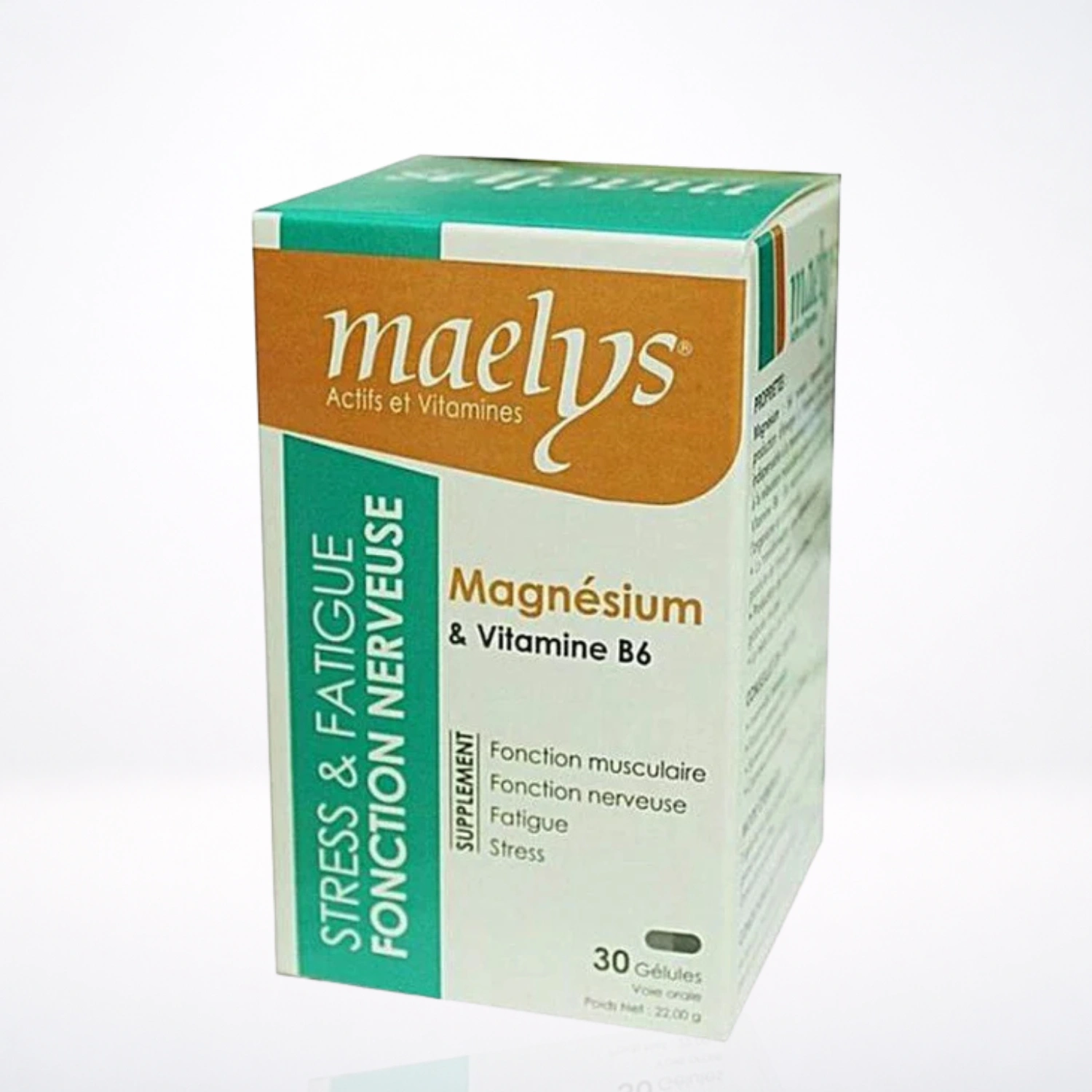 Maelys Magnésium Et Vitamine B6 Stress Et Fatigue 30 Gélules