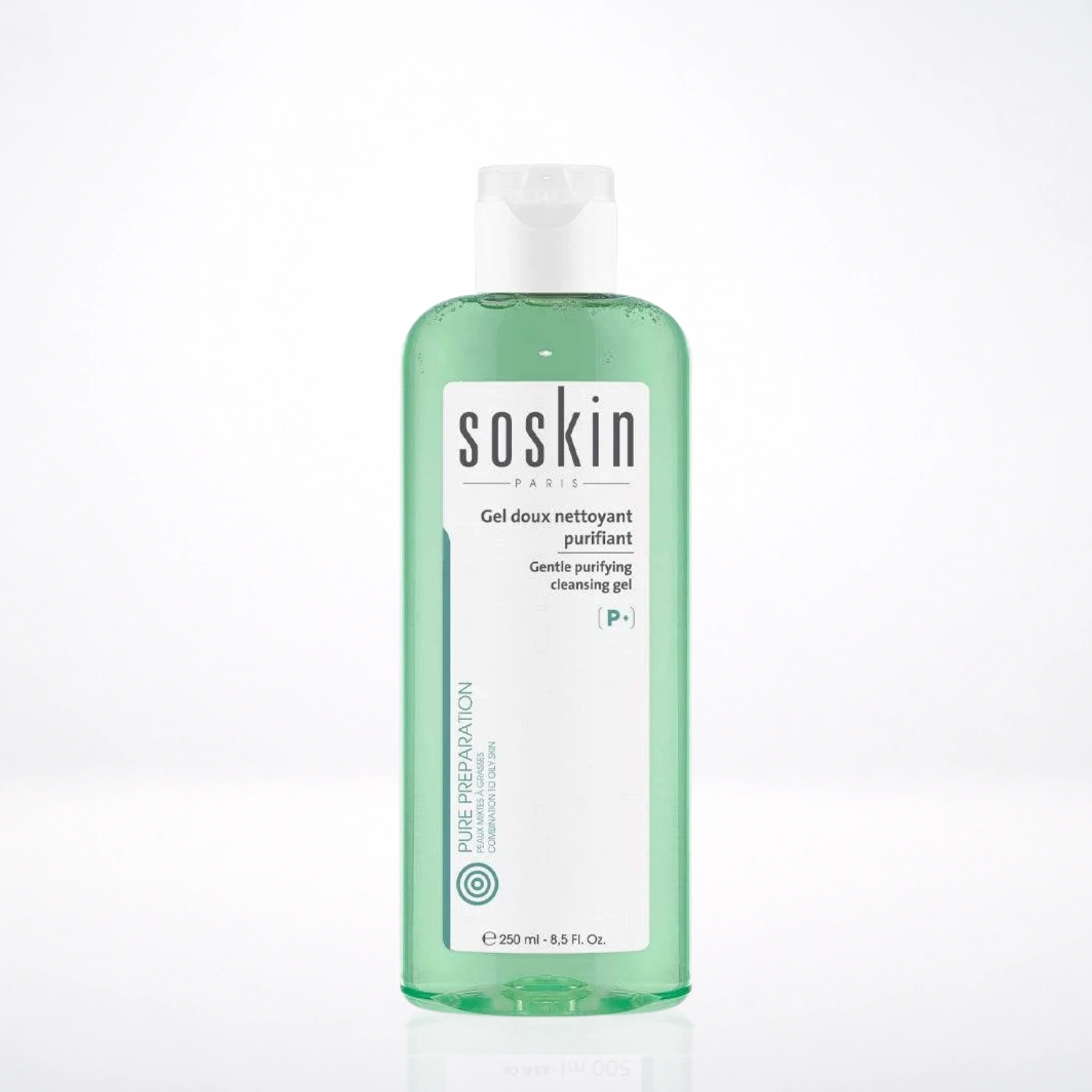 SOSKIN Gel Doux Nettoyant Purifiant Peaux Mixtes Grasses