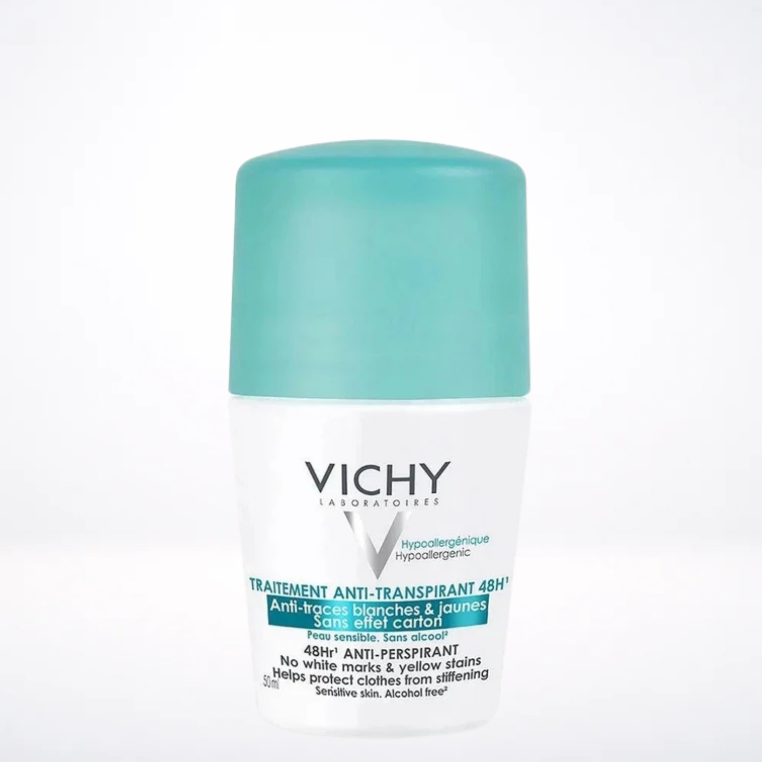 VICHY Déodorant Bille Anti-Transpirant 48H Anti-Traces Vêtements 50ml