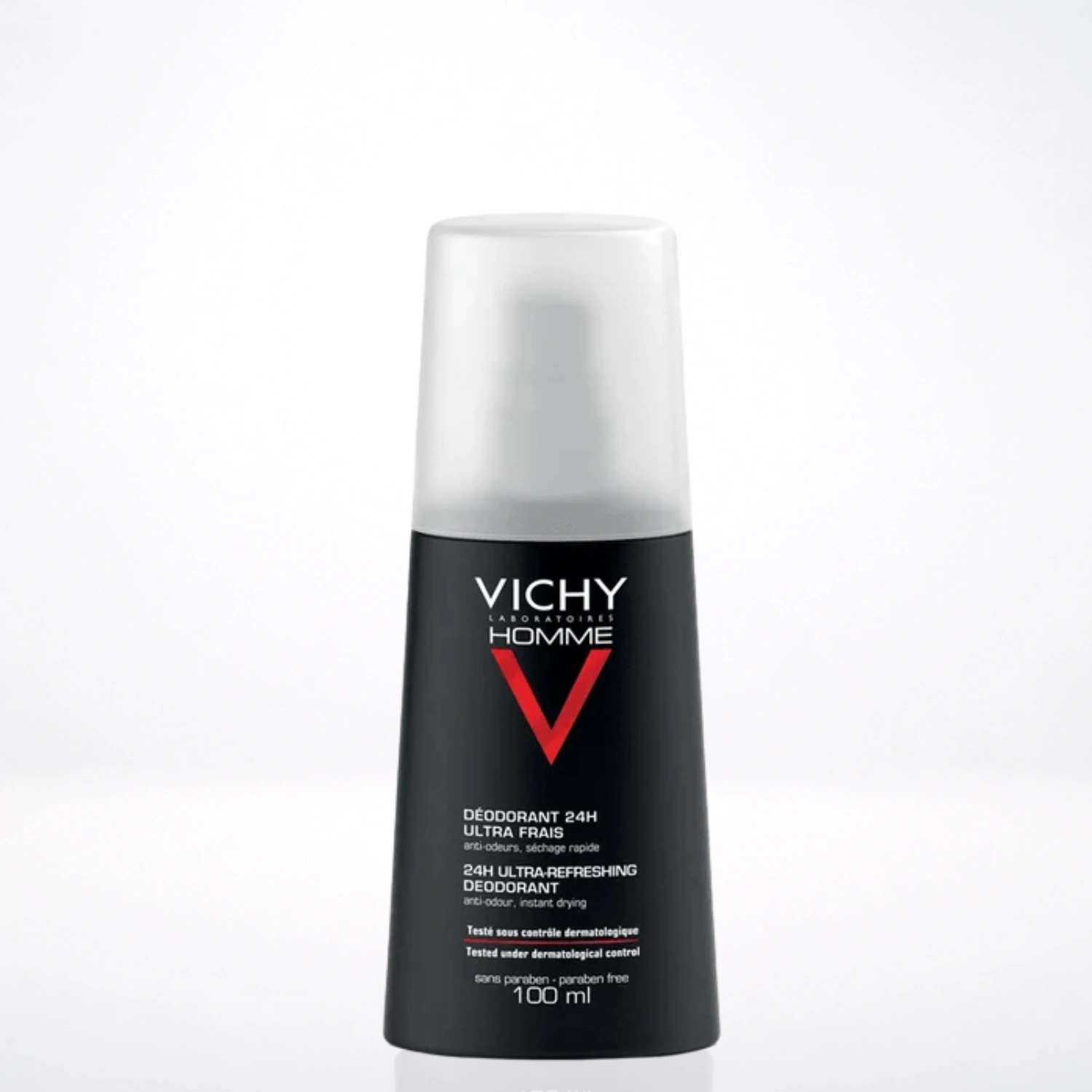 VICHY Homme Déodorant 24H Vaporisateur Ultra-Frais Rafraîchissant 100ml