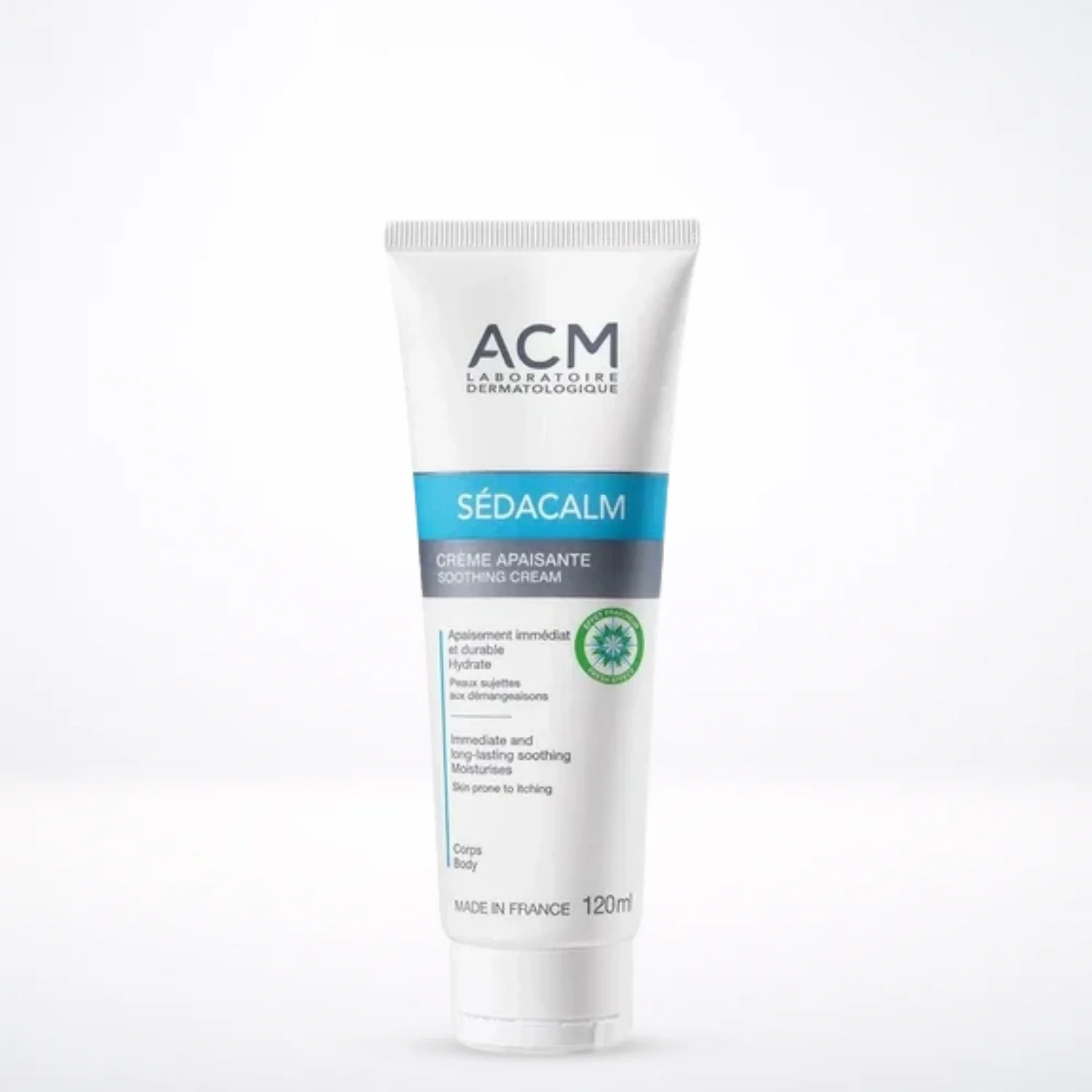ACM Sédacalm Crème Apaisante Corps 120ml Peaux Atopiques Sensibles Eczéma Dermatite Hydratation Intense
