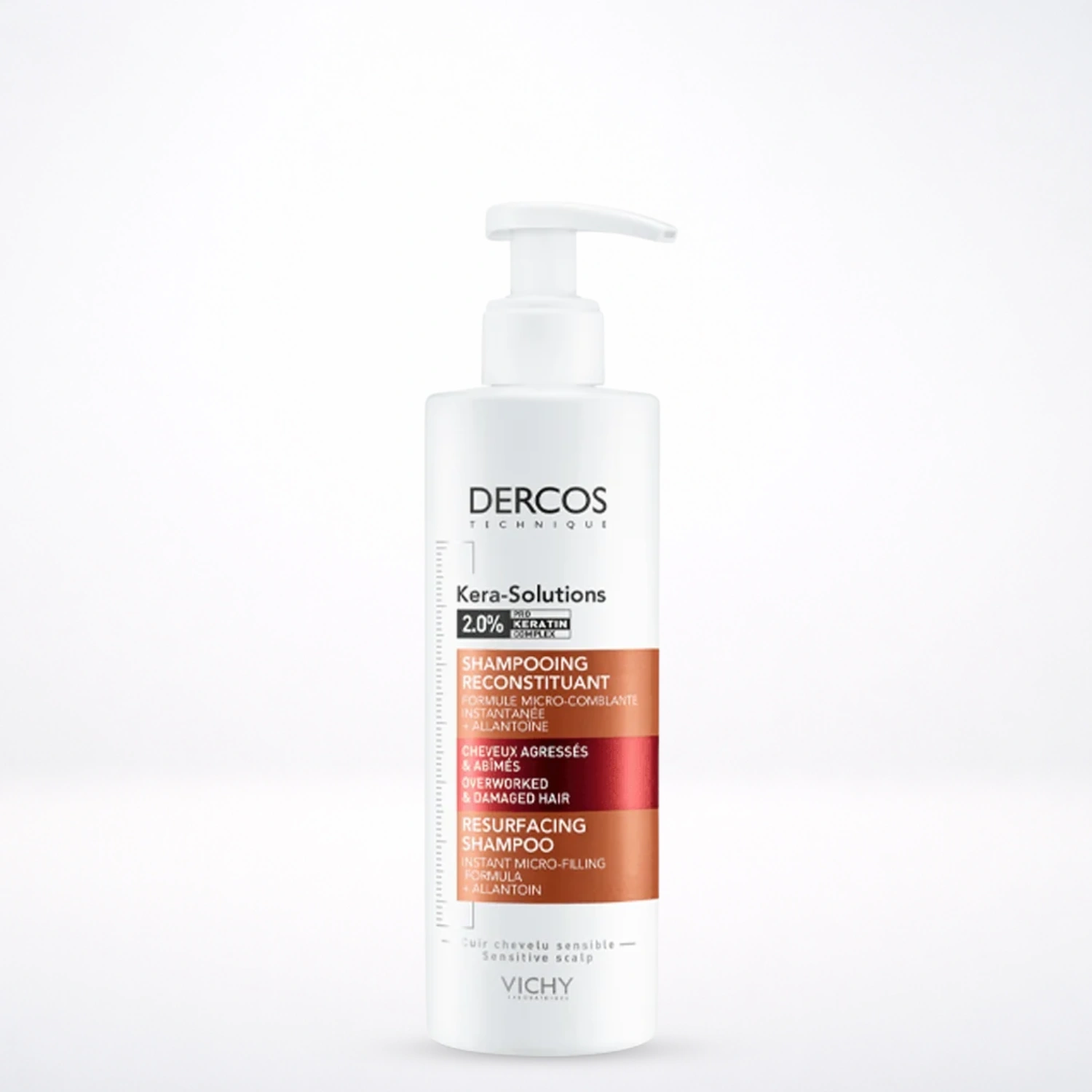 VICHY Dercos Kera-Solutions Shampooing Reconstituant Cheveux Abîmés 250ml