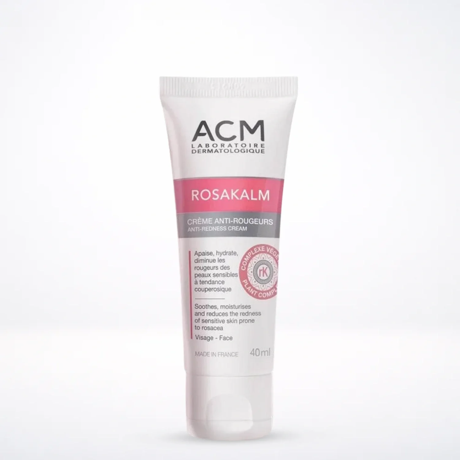 ACM Rosakalm Crème Anti-Rougeurs 40ml Soin Apaisant Rosacée Couperose Peaux Sensibles Réactives Microcirculation
