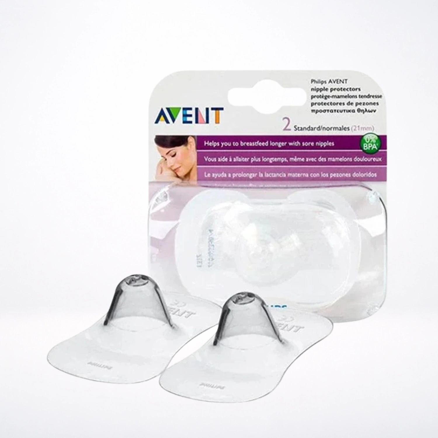 AVENT Protège Mamelon Taille Medium SCF 153/03 Bouts De Sein Silicone Allaitement