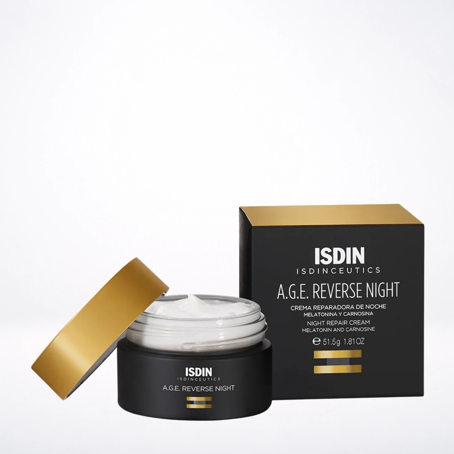 ISDIN A.G.E Reverse Night Crème 51.5g Crème Nuit Anti-Âge Réparatrice Rides Fermeté Éclat