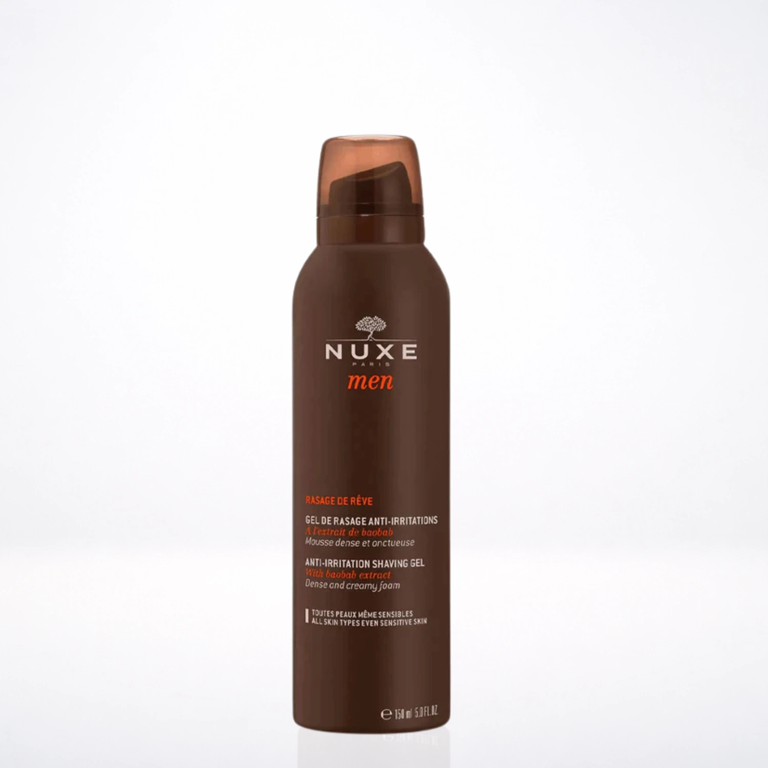 Nuxe Men Rasage De Rêve 150ml - Gel Rasage Anti-Irritations Peaux Sensibles Homme