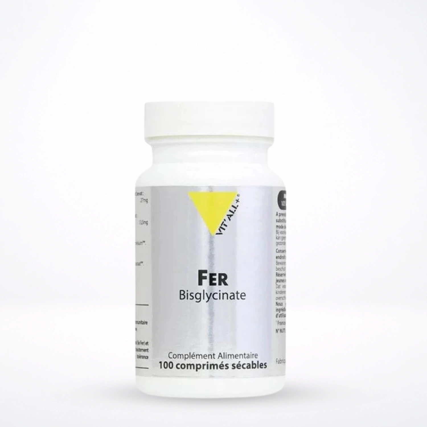 VITALL+ Fer Bisglycinate 27mg Boite 100 Comprimés