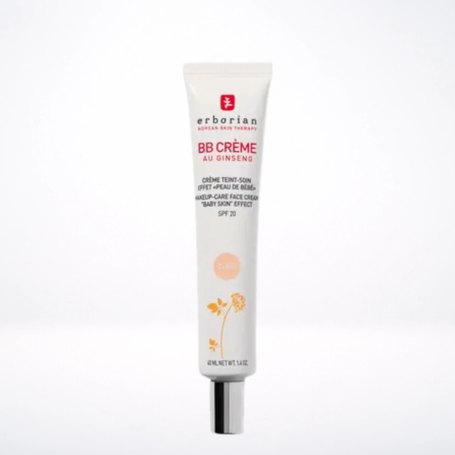 ERBORIAN BB Crème au Ginseng Doré Spf 20 | 40 ml