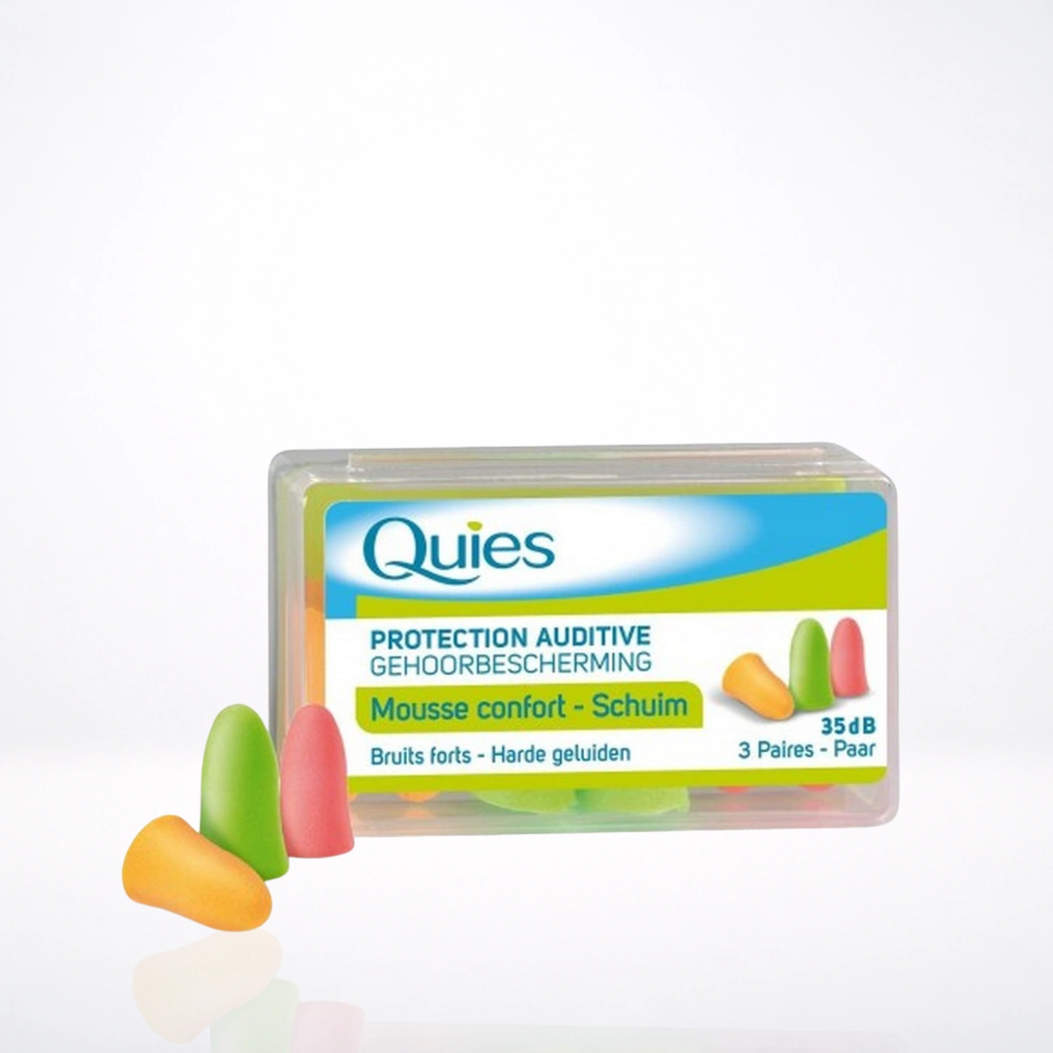 Quies Mousse Anti Bruit 3 Paires