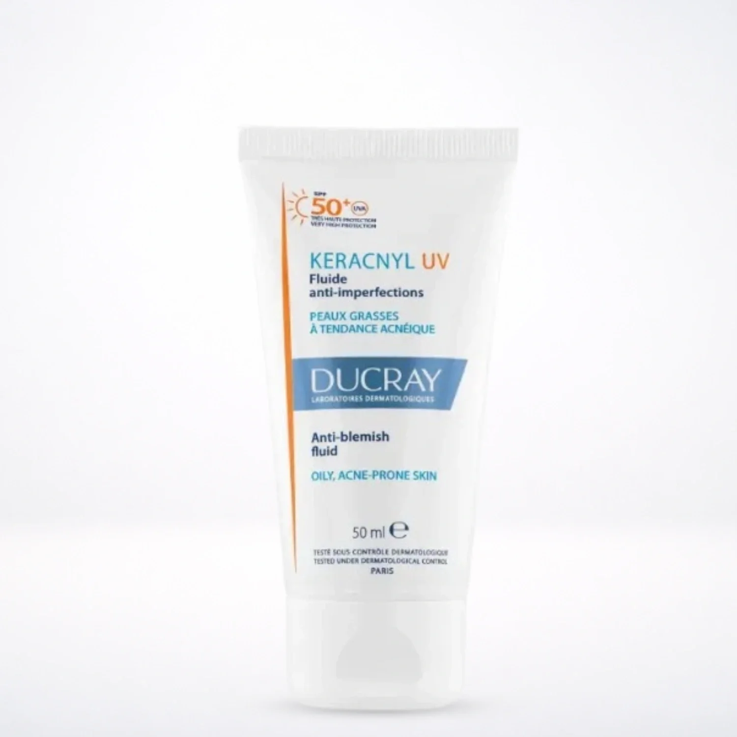 DUCRAY Keracnyl UV Fluide Anti-Imperfections SPF50+ 50ml - Peaux Acnéiques