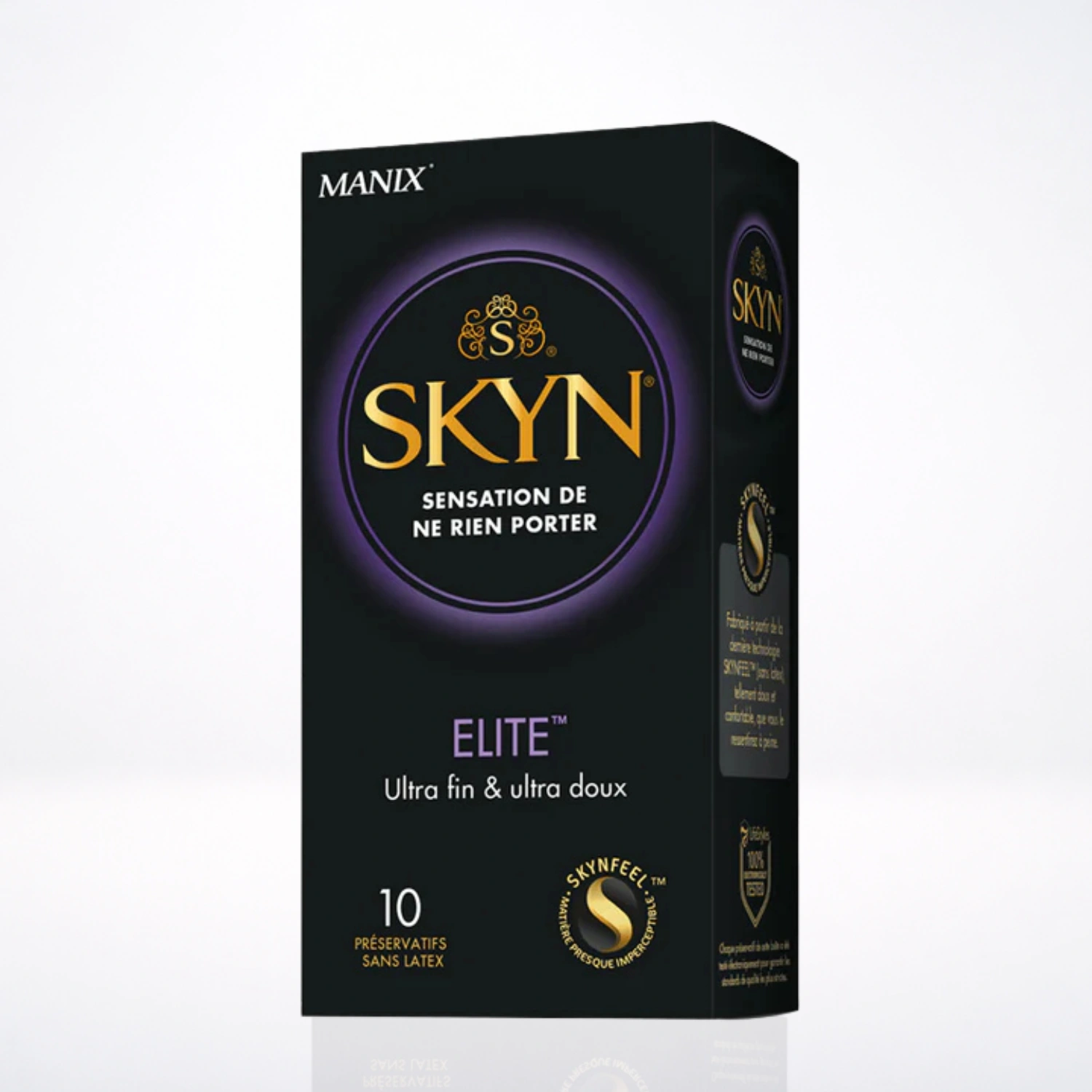 MANIX Skyn Elite 10 Préservatifs Sans Latex Polyisoprène Ultra-Fin 20%