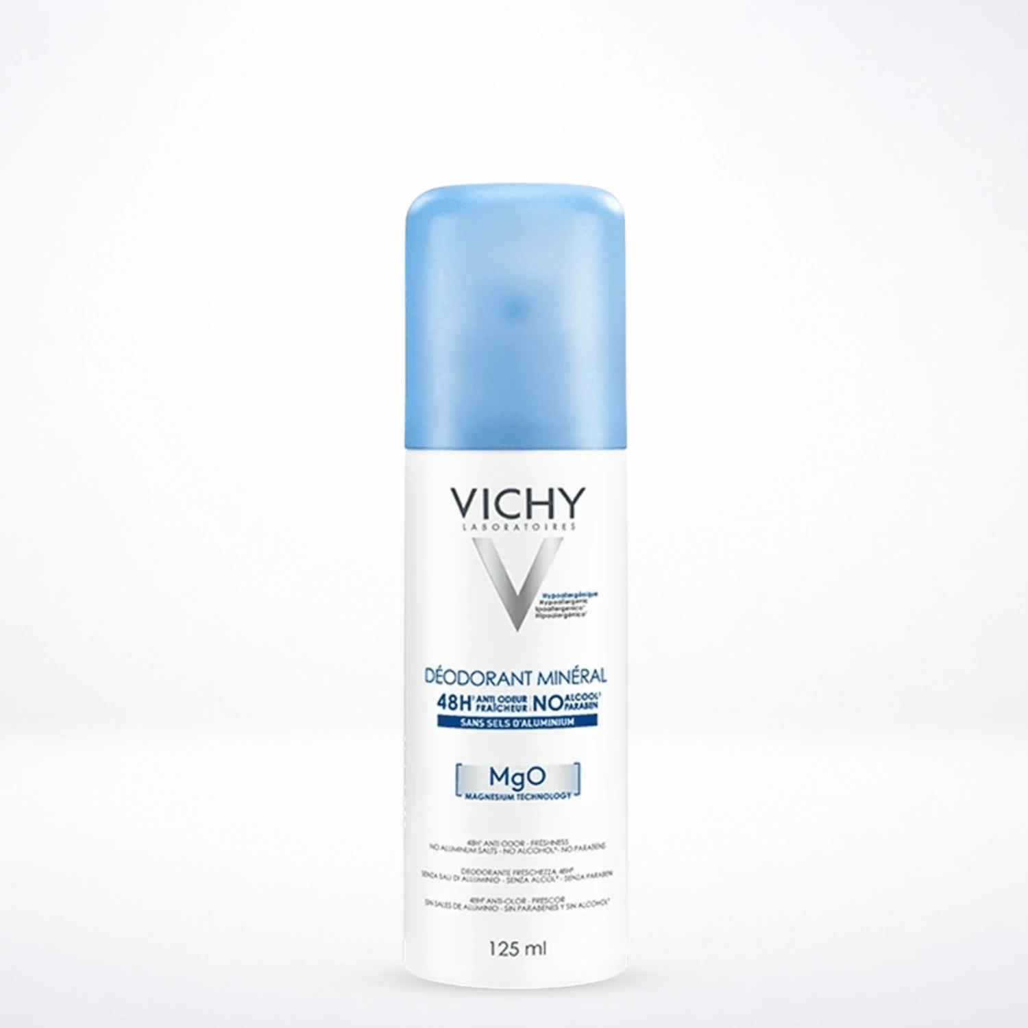 VICHY Déodorant Minéral 48H Aérosol Haute Tolérance 125ml