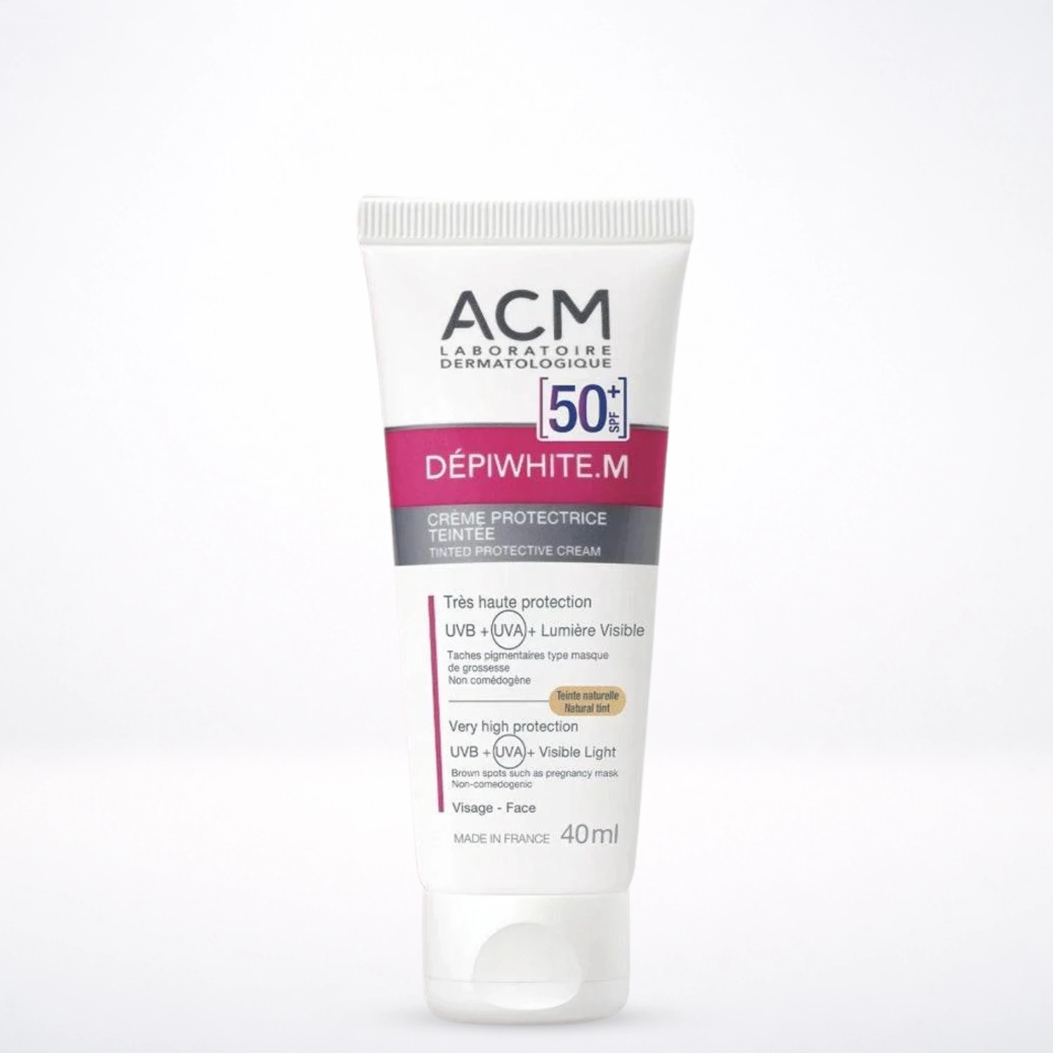 ACM Dépiwhite M Écran Teinté SPF50 40ml Protection Anti-Taches Lumière Visible