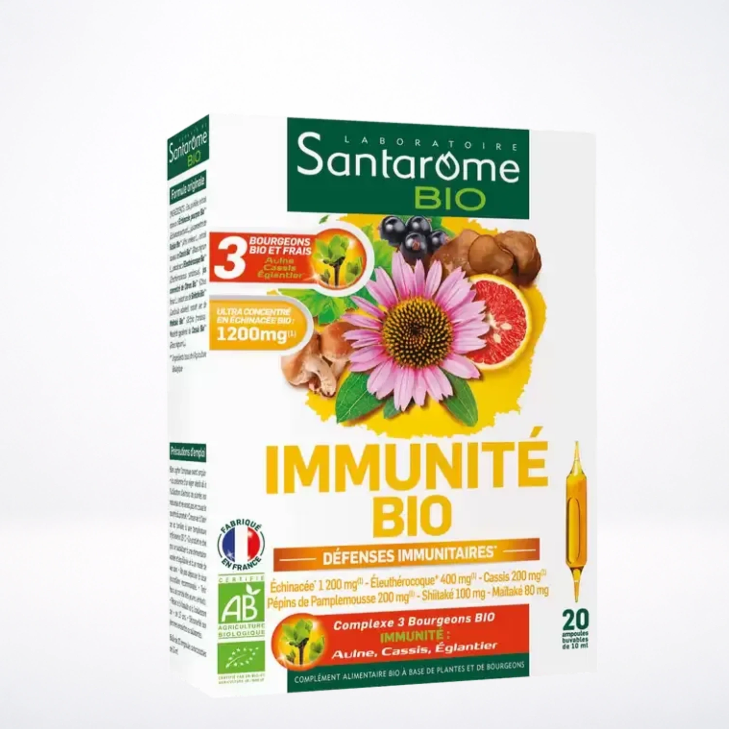 SANTAROME Immunité BIO | 20 ampoules