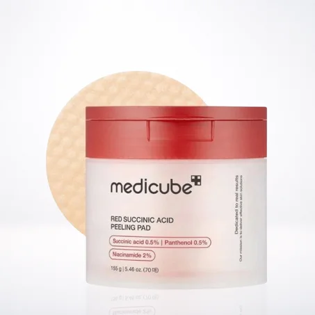 MEDICUBE RED SUCCINIC ACID PEELING PAD 155G-70 PADS