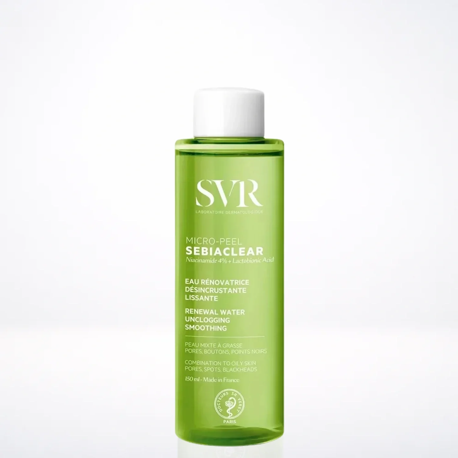 SVR SEBIACLEAR Micro-Peel 150ml Exfoliant Doux Peaux Acnéiques