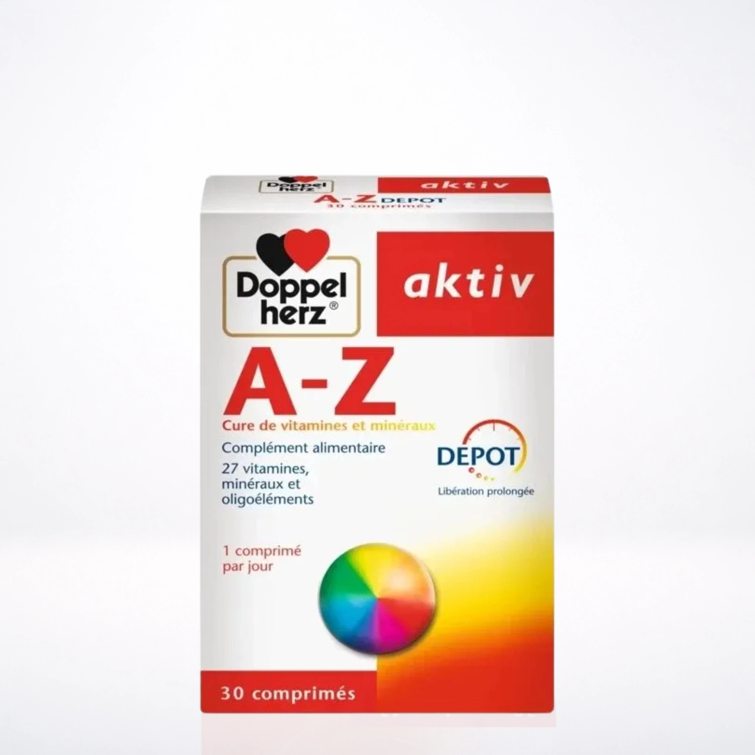DOPPEL HERZ AKTIV A-Z Depot Cure de vitamines et minéraux | 30 Comprimés