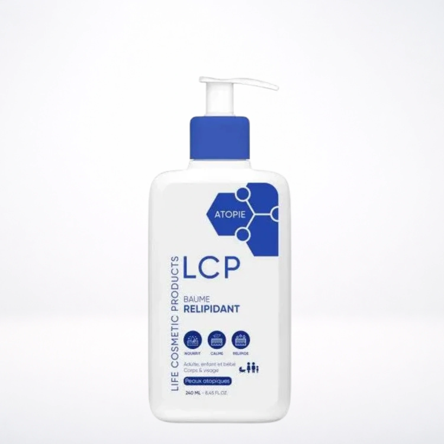 LCP Baume Relipidant 240ml Peaux Atopiques Sèches Émollient Réparateur Anti-Démangeaisons