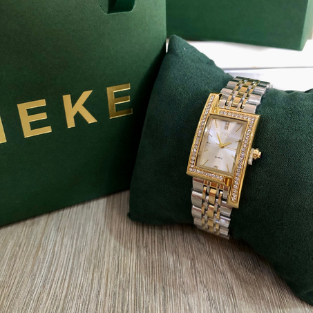 IEKE Squared thick: Silver-golden