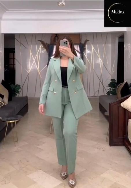 فستان نسائي انيق اخضر فاتح