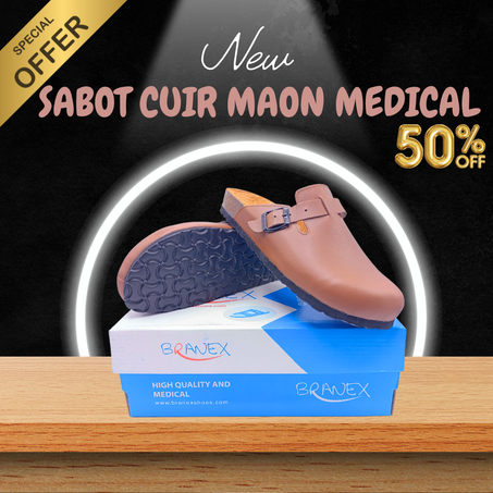 Noir Cuire Maroon  - Medical - Homme