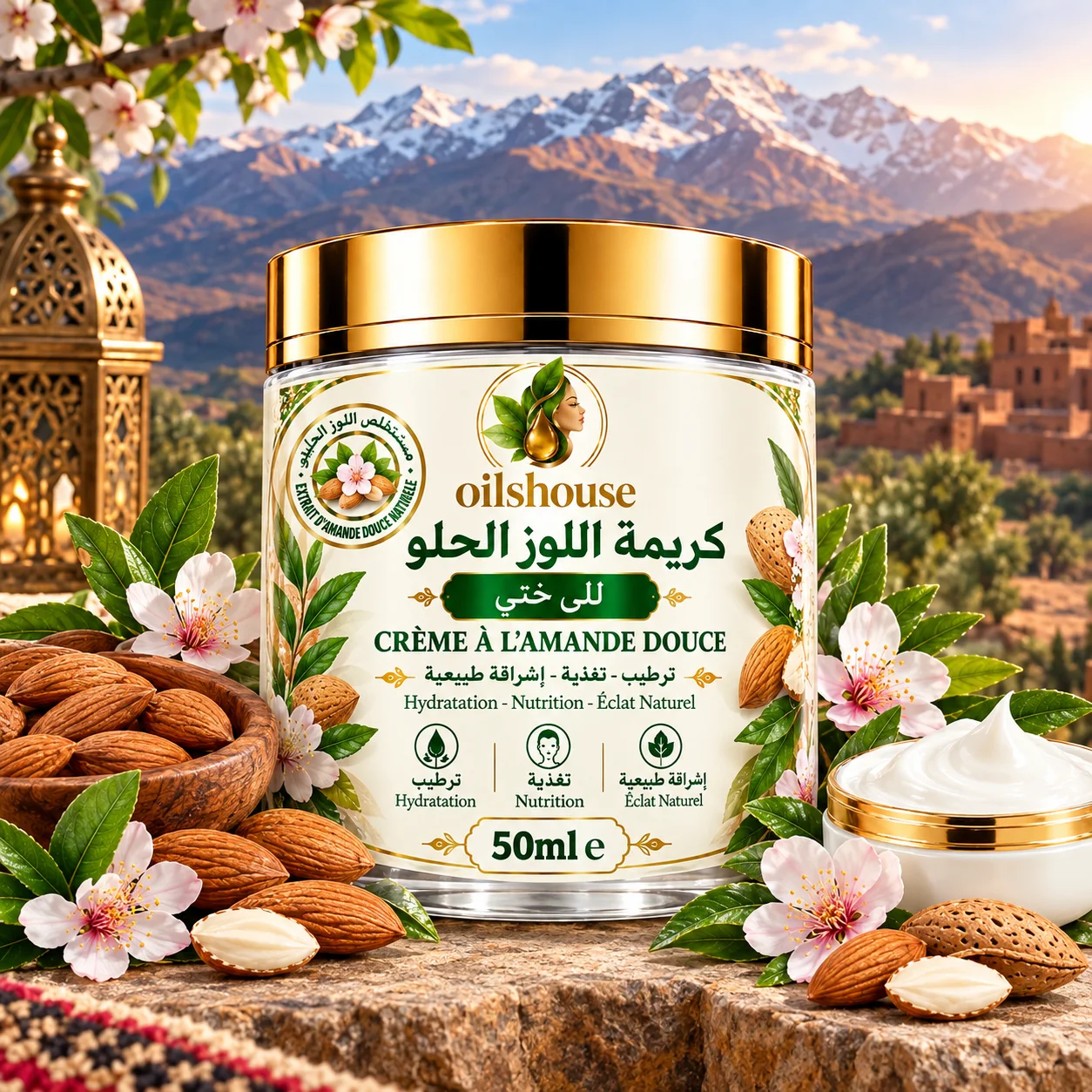 كريمة اللوز الحلو