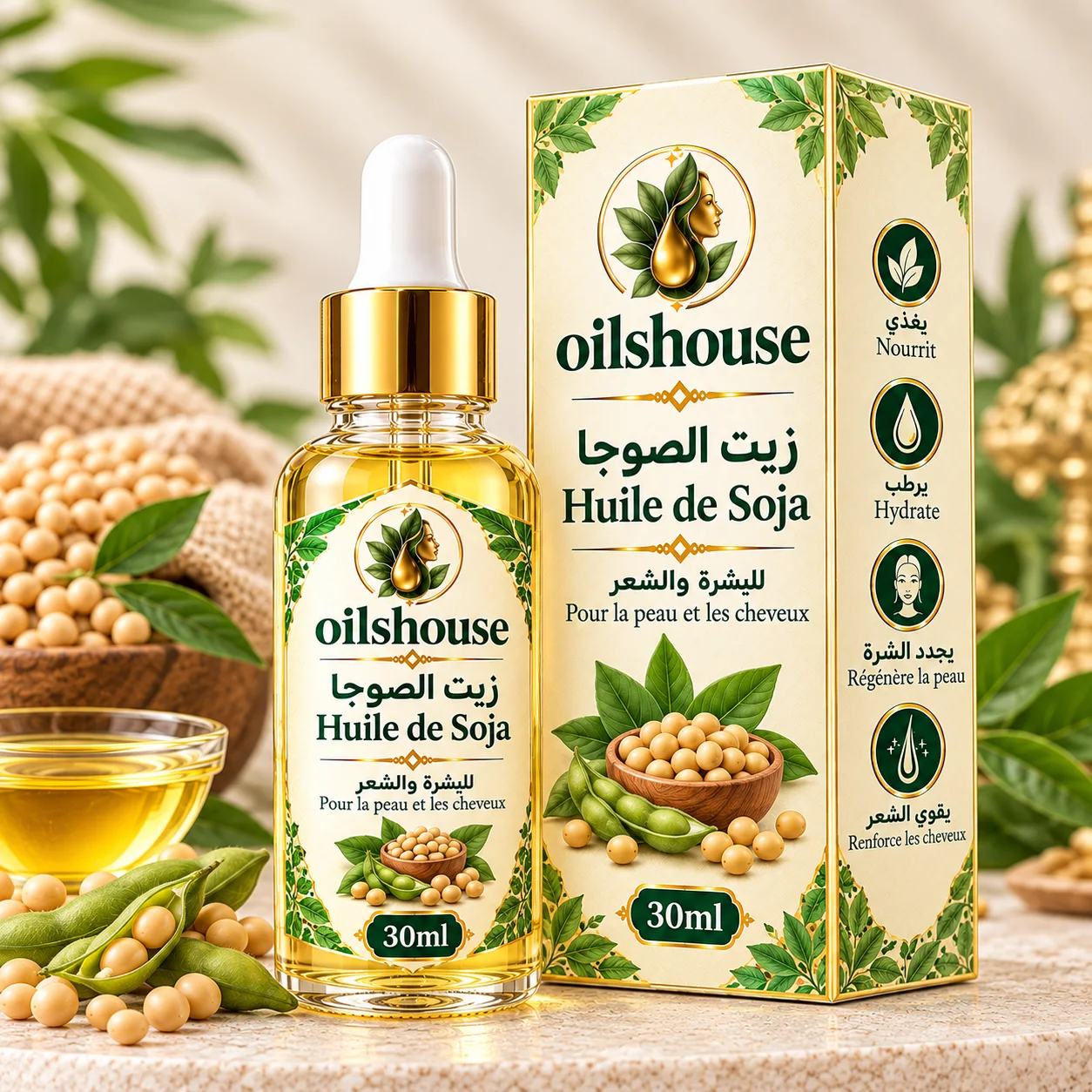 زيت الصوجا 30ml Huile de Soja