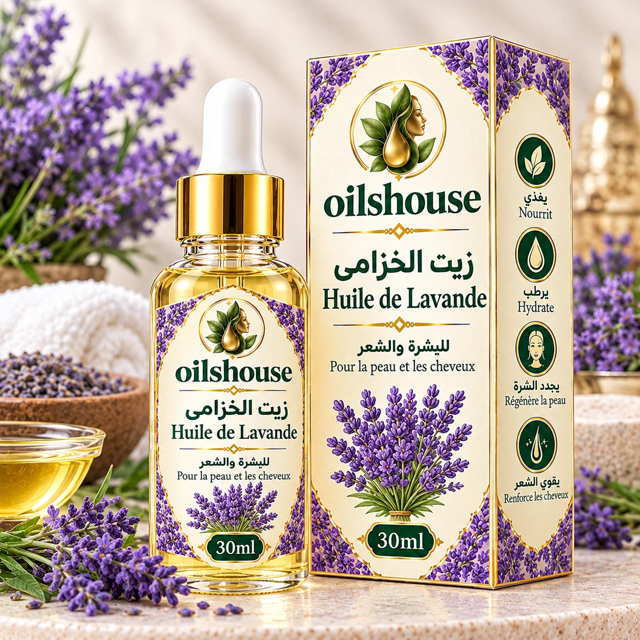 زيت الخزامى 30ml Huile de Lavande