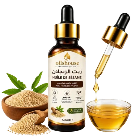 زيت السمسم (الزنجلان) 100ml Huile de Sesame