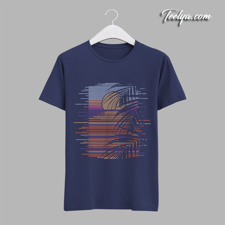 قميص صيفي بتصميم تجريدي رائع يصف أجواء الصيف