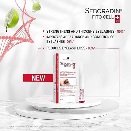 مصل نمو الرموش والحواجب من سيبورادين 6 مل معزز للرموش لحواجب داكنة وطويلة بمكونات طبيعية بلسم تم اختباره قبل اطباء الجلدية لزيادة كثافة للنساء