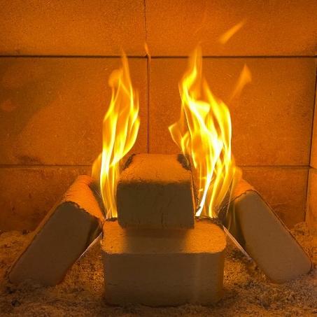 Briquette de bois compressé à haut rendement 100% Naturel 485 kg