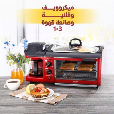 ميكروويف وقلاية وصانعة قهوة 3*1
