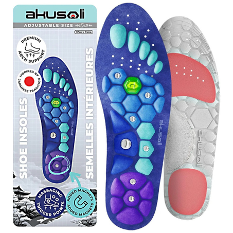 Semelles magnétiques pour réduire les douleurs des pieds et améliorer la marche