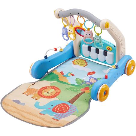 Promo: 2 en 1 Tapis de Jeu et Trotteur avec clavier musical