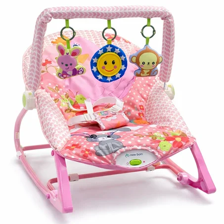 Transat pour bebe avec jouets colorés