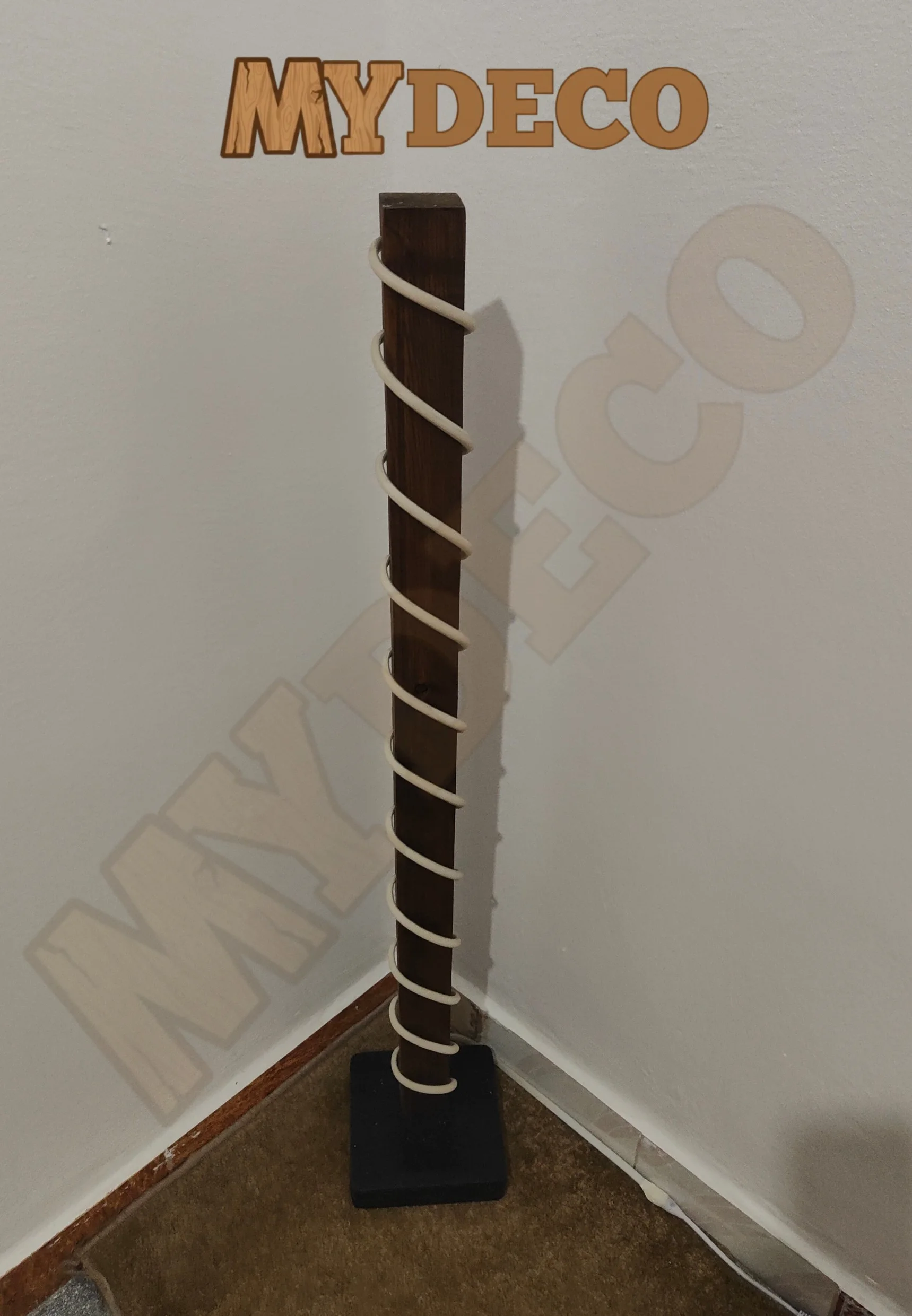 مصباح أرضي خشبي بإضاءة LED  ديكور مودرن وعصري للدار