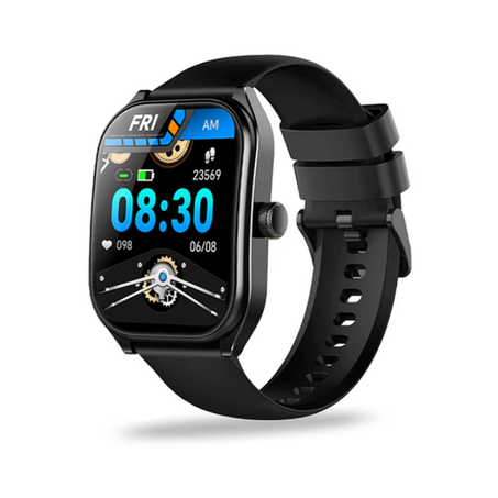 ساعة ذكية 2.01 بشاشة منحنية بلوتوث مقاومة للماء للرجال والنساء (الرد/ اجراء المكالمات)