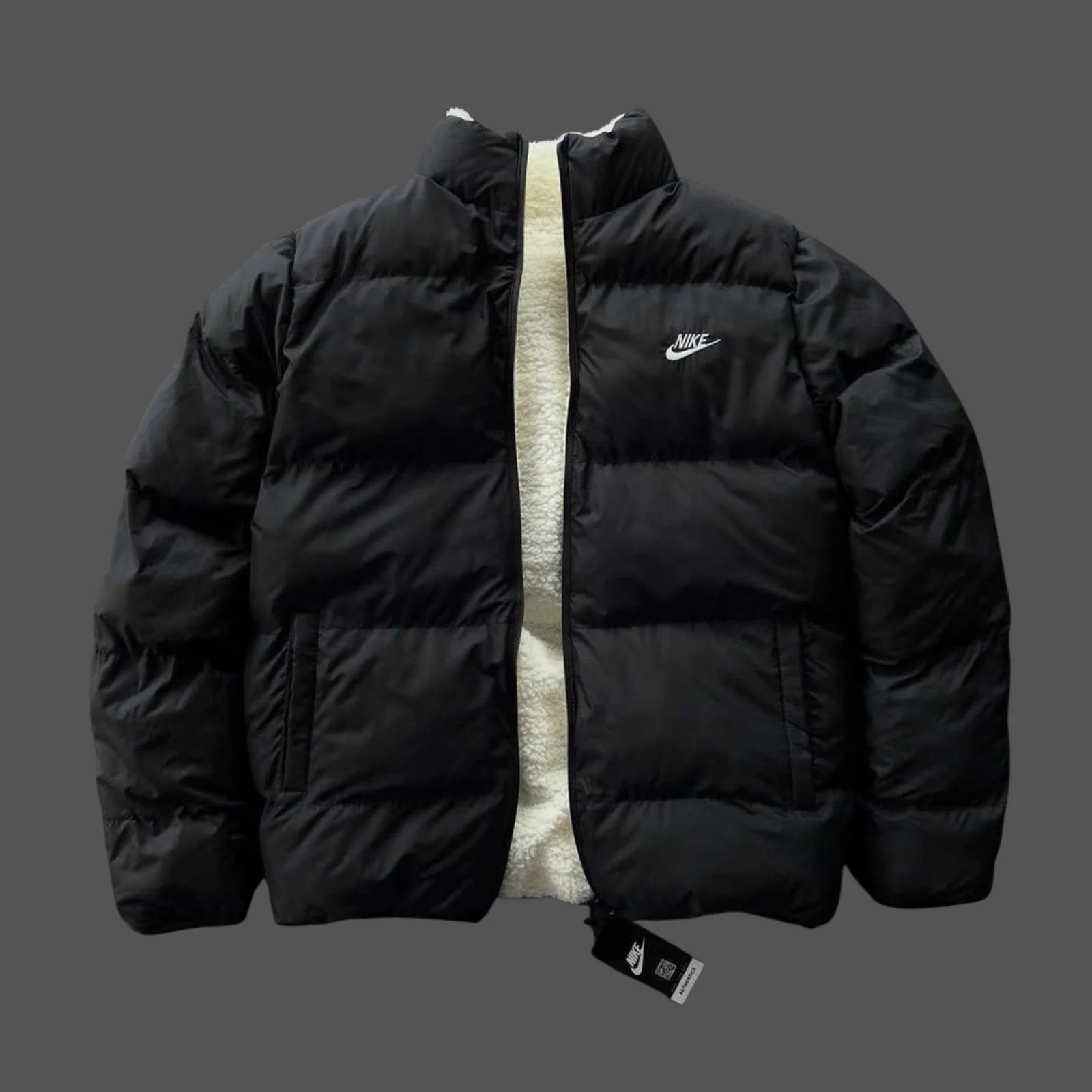 DOUBLE FACES NIKE JACKET NOIR ET BLANC