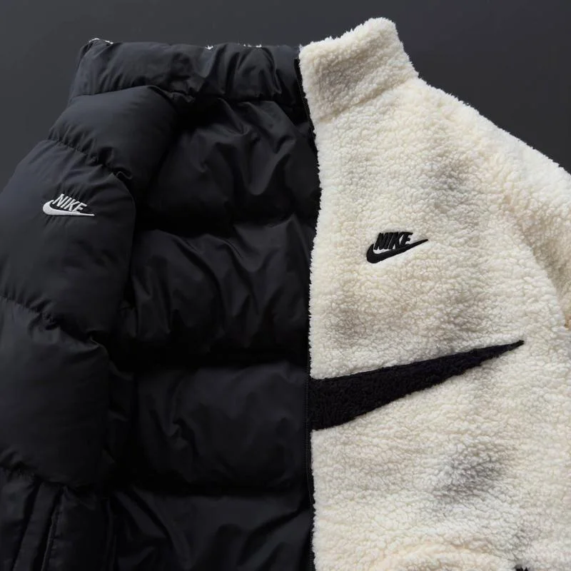 DOUBLE FACES NIKE JACKET NOIR ET BLANC