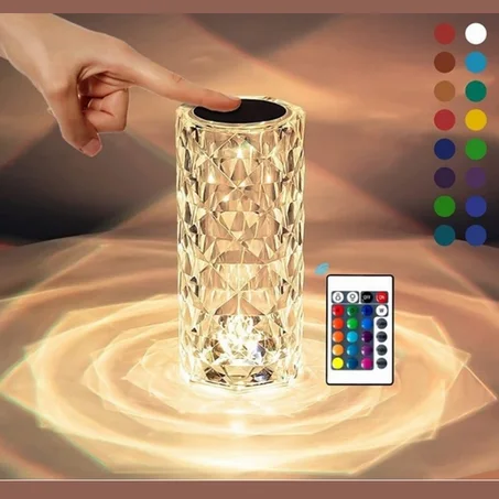 Lampe rose LED tactile rechargeable